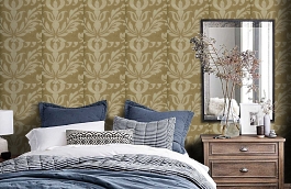 Обои 62-65820 фото в интерьере спальни превью