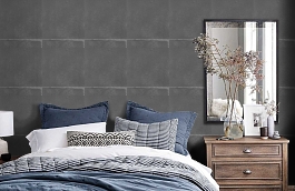 Обои Camelot Plaster фото в интерьере спальни превью