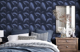 Обои 112/2008 фото в интерьере спальни превью