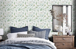 Обои 112/4015 фото в интерьере спальни превью