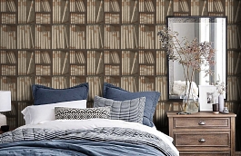 Обои 114-15030 фото в интерьере спальни превью