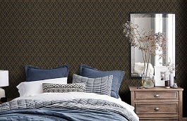 Обои 116-10039 фото в интерьере спальни превью