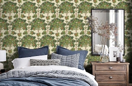 Обои 117-1001 фото в интерьере спальни превью