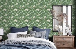 Обои 117-11035 фото в интерьере спальни превью