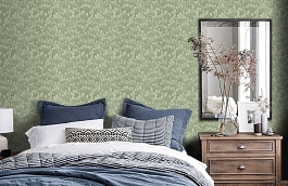 Обои 119-9041 фото в интерьере спальни превью