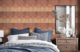 Обои 220C-05 фото в интерьере спальни превью