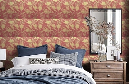 Обои 221C-05 фото в интерьере спальни превью