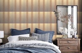 Обои 227C-04 фото в интерьере спальни превью