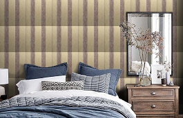 Обои 227C-06 фото в интерьере спальни превью