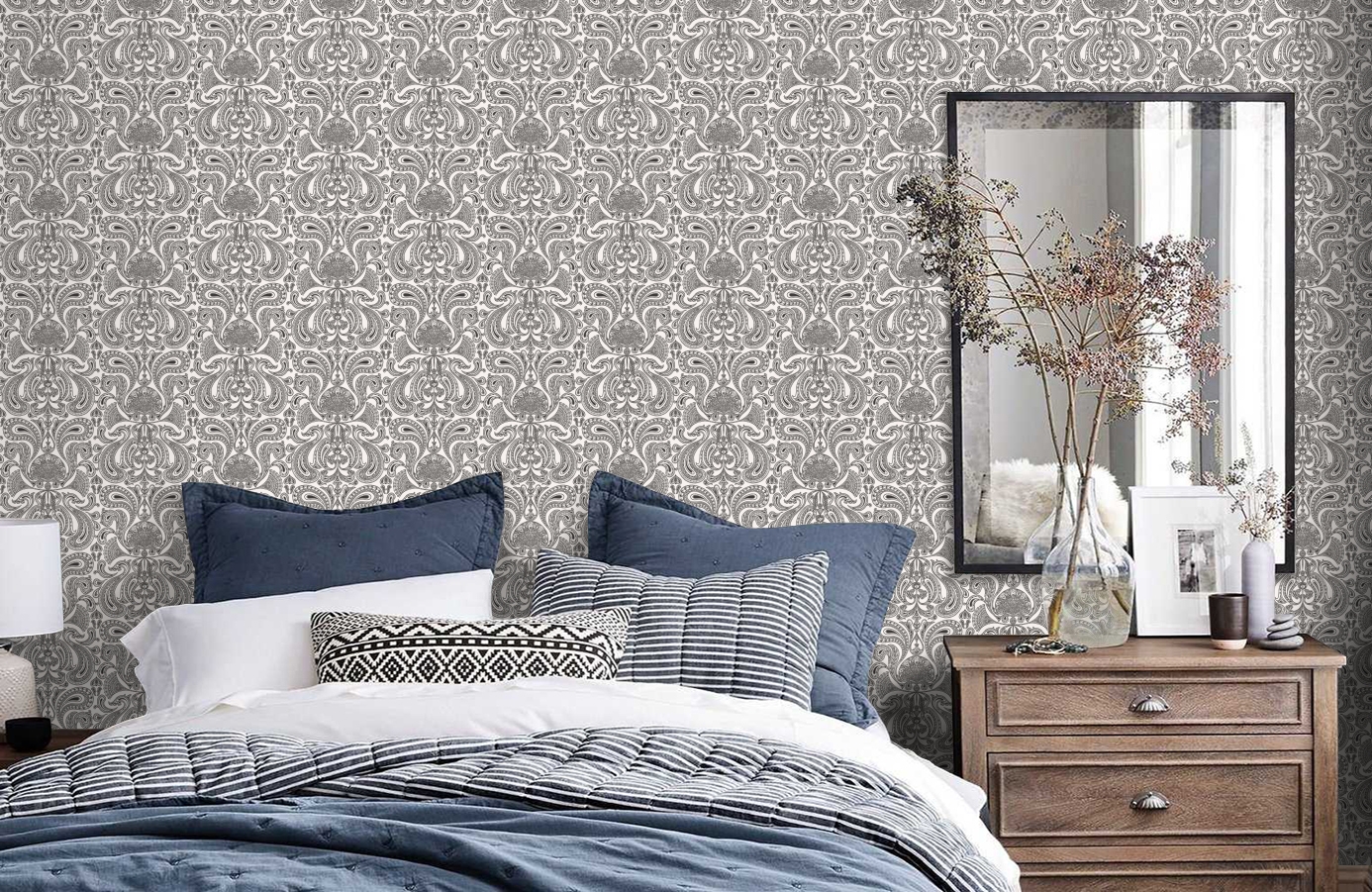 Обои 66/1004 фото в интерьере спальни