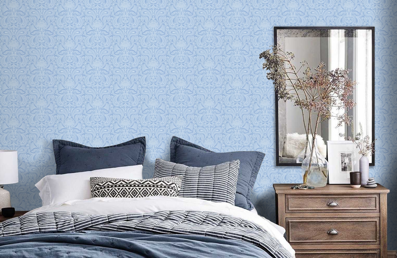 Обои 66/1006 фото в интерьере спальни