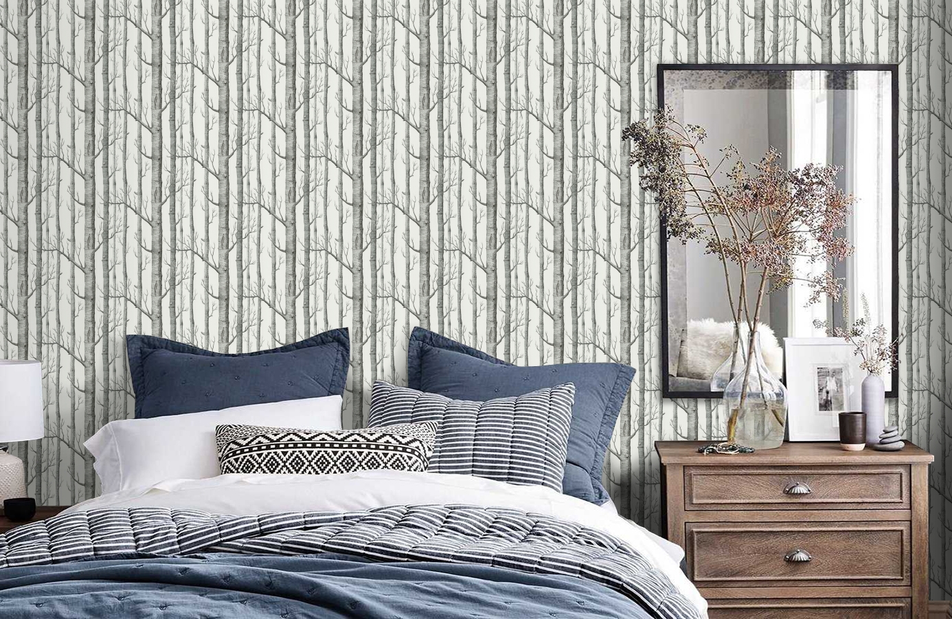 Обои 69/12147 фото в интерьере спальни