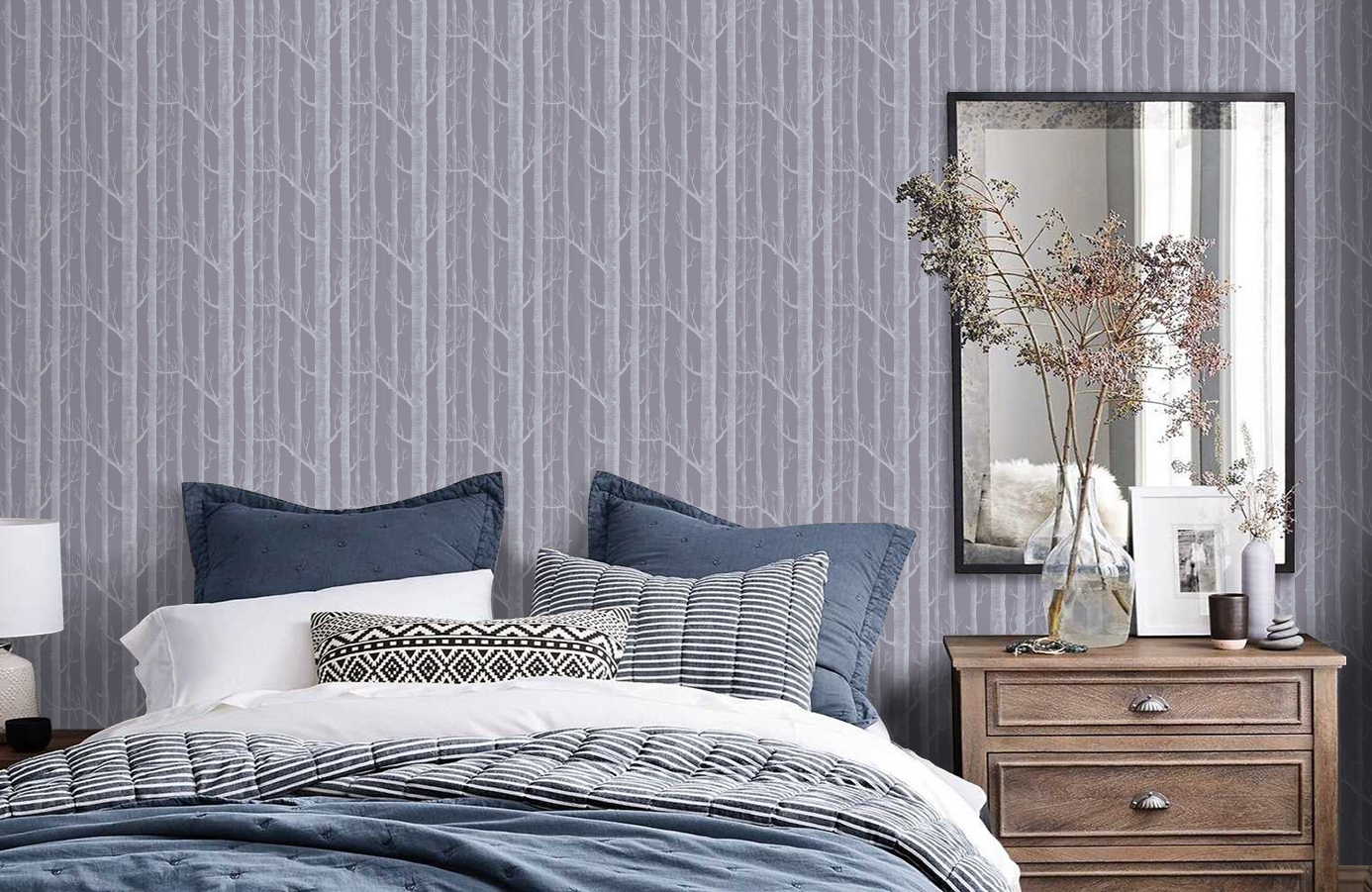 Обои 69/12151 фото в интерьере спальни