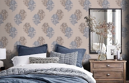 Обои 77/2004 фото в интерьере спальни превью