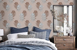 Обои 77/2007 фото в интерьере спальни превью