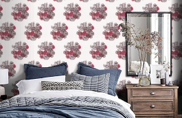 Обои 77/3010 фото в интерьере спальни превью