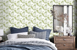 Обои 95-1009 фото в интерьере спальни превью