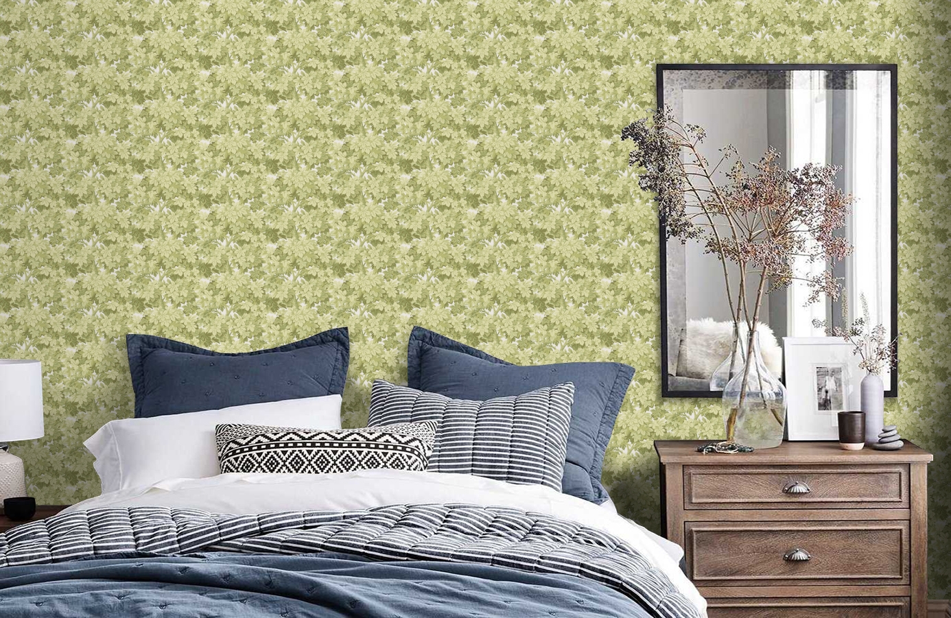 Обои 98/10046 фото в интерьере спальни