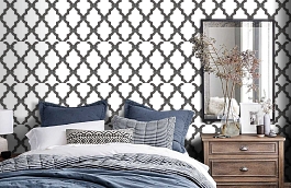 Обои CCE130132 фото в интерьере спальни превью