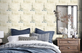 Обои DLR47504 фото в интерьере спальни превью