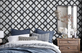 Обои W0001-03 фото в интерьере спальни превью