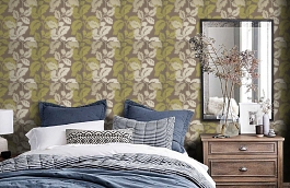 Обои W0002-06 фото в интерьере спальни превью