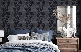 Обои W0007-02 фото в интерьере спальни превью
