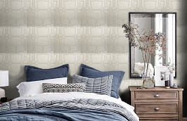 Обои W0009-02 фото в интерьере спальни превью