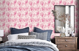 Обои W0037-09 фото в интерьере спальни превью