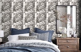 Обои W0040-02 фото в интерьере спальни превью