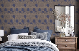 Обои EM-17084 фото в интерьере спальни превью