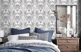 Обои IC16416 фото в интерьере спальни превью