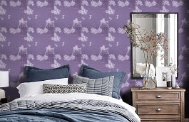 Обои IC16513 фото в интерьере спальни превью