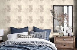 Обои PA-16852 фото в интерьере спальни превью