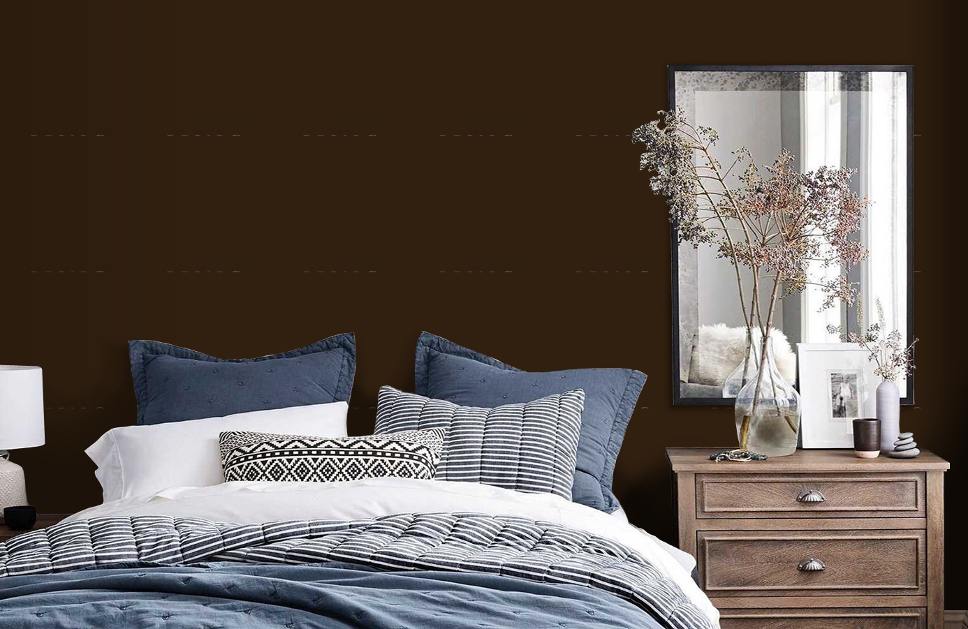 Обои 115601 фото в интерьере спальни