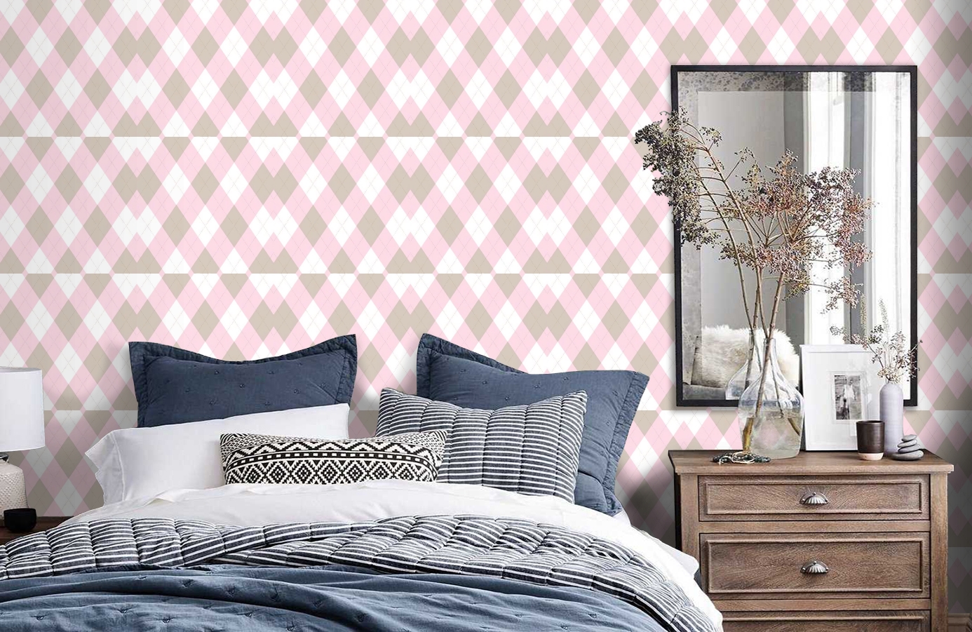 Обои 115605 фото в интерьере спальни