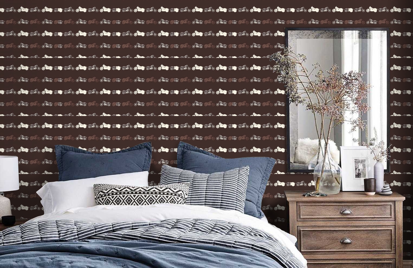 Обои 115645 фото в интерьере спальни