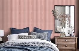 Обои Maxime Rural Red фото в интерьере спальни превью