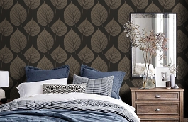 Обои 110372 фото в интерьере спальни превью