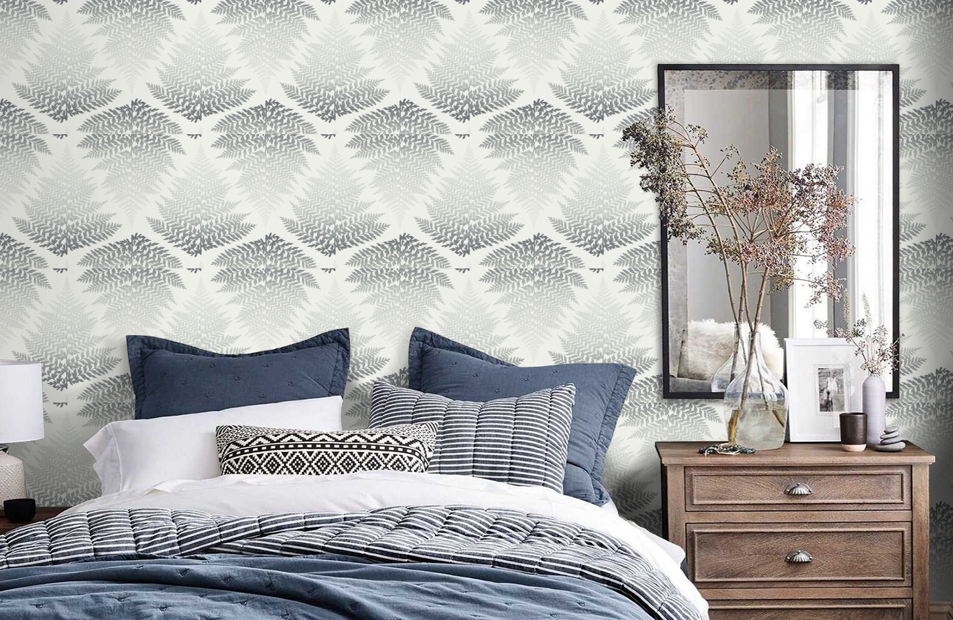 Обои 111380 фото в интерьере спальни