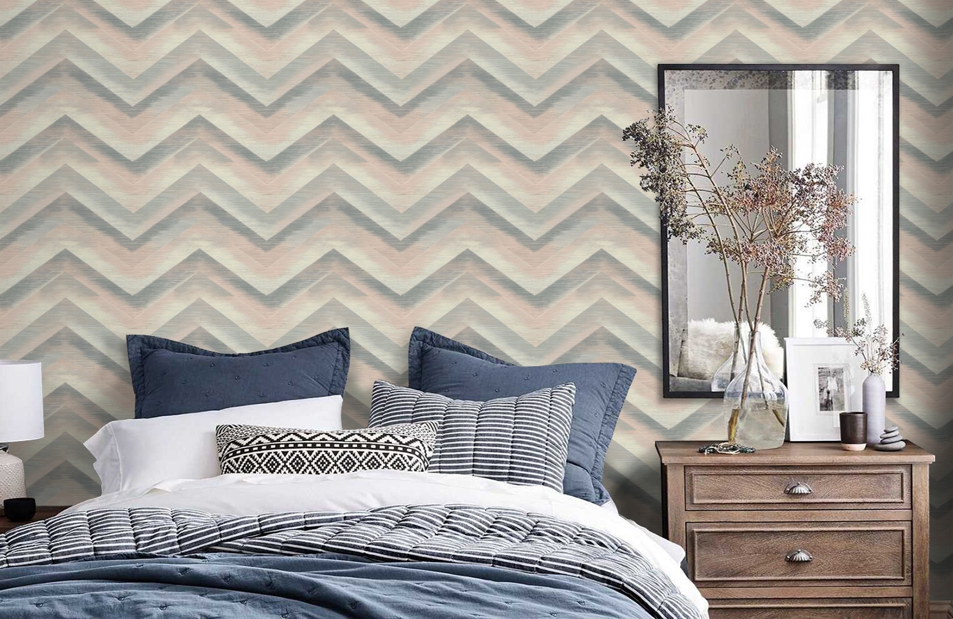 Обои 35723 фото в интерьере спальни