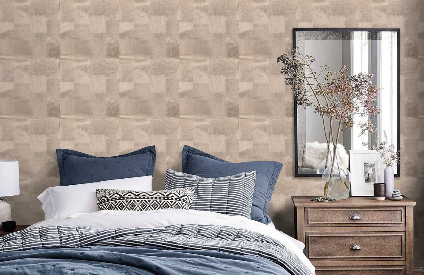 Обои 35802 фото в интерьере спальни