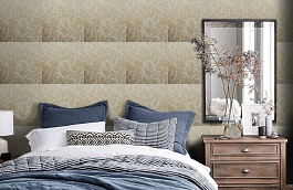 Обои 523-2 фото в интерьере спальни превью