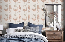 Обои 6450-10 фото в интерьере спальни превью