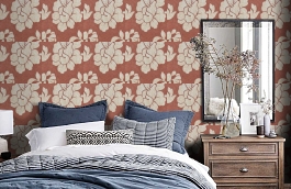 Обои 6460-10 фото в интерьере спальни превью