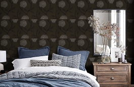 Обои 75002 фото в интерьере спальни превью