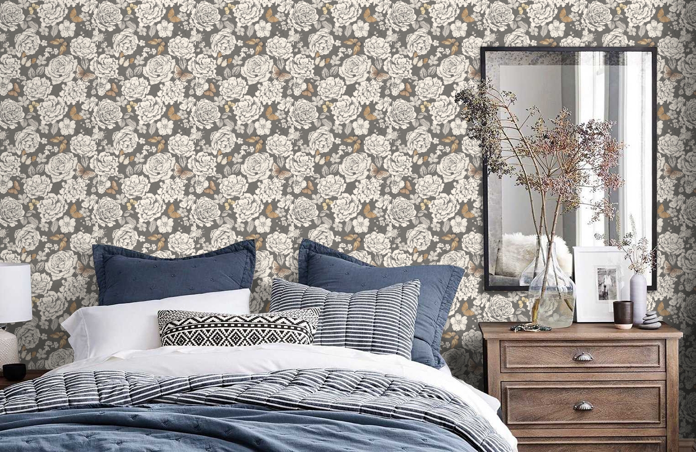 Обои 98831 фото в интерьере спальни