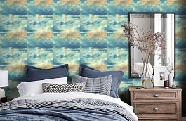 Обои FI70004 фото в интерьере спальни превью