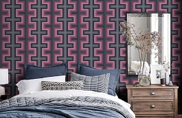 Обои FJ40511 фото в интерьере спальни превью