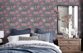 Обои FJ41280 фото в интерьере спальни превью